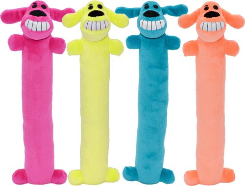 Show full view: Multipet Loofa Dog The Original Squeaky, Color Varies, Small + Gumby Squeaky Plush Dog Toy, Gumby, Plush slide 2 of 7
