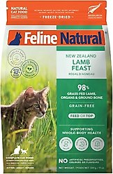 Feline Natural New Zealand Lamb Feast Grain-Free Freeze-Dried Cat Food, 11-oz bag slide 1 of 8