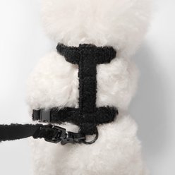 THE LICKER STORE Teddy Adjustable Dog H Harness & Leash Set, Black, Small: 7.3 to 13.4-in neck slide 2 of 8