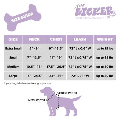 Show full view: THE LICKER STORE Teddy Adjustable Dog H Harness & Leash Set, Beige, Small: 7.3 to 13.4-in neck slide 4 of 10