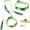 Show in main carousel: THE LICKER STORE Luna Hands-Free Dog Leash & Collar, Light Green/Dark Green, Small: 9.5 to 14.1-in neck, 3/5-in wide slide 1 of 10