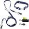 Show in main carousel: THE LICKER STORE Luna Hands-Free Dog Leash & Collar, Navy/White, Small: 9.5 to 14.1-in neck, 3/5-in wide slide 1 of 10