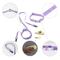 Show in main carousel: THE LICKER STORE Luna Hands-Free Dog Leash & Collar, Purple/Light Purple, Small: 9.5 to 14.1-in neck, 3/5-in wide slide 6 of 11
