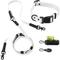 Show in main carousel: THE LICKER STORE Luna Hands-Free Dog Leash & Collar, White/Black, Large: 15.3 to 24.8-in neck, 1-in wide slide 1 of 11