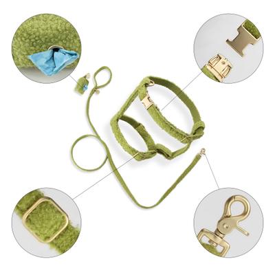 Show full view: THE LICKER STORE Teddy Adjustable Dog H Harness & Leash Set, Olive Green, Medium: 10.4 to 18-in neck slide 5 of 10