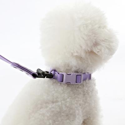Show full view: THE LICKER STORE Luna Hands-Free Dog Leash & Collar, Purple/Light Purple, Small: 9.5 to 14.1-in neck, 3/5-in wide slide 8 of 11