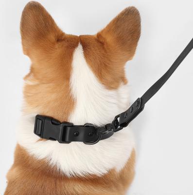 Show full view: THE LICKER STORE Luna Hands-Free Dog Leash & Collar, Black, Medium: 11.8 to 18.50-in neck, 3/4-in wide slide 7 of 10