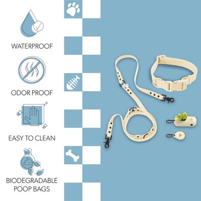 Show full view: THE LICKER STORE Luna Hands-Free Dog Leash & Collar, Almond, Large: 15.3 to 24.8-in neck, 1-in wide slide 3 of 10