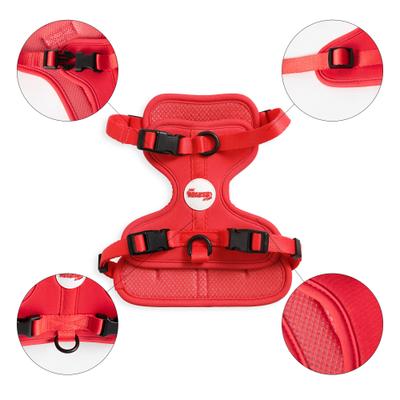 Show full view: THE LICKER STORE Arlo No Pull Dog & Cat Harness, Red, Small: 14 to 22-in chest slide 5 of 11