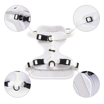 Show full view: THE LICKER STORE Arlo No Pull Dog & Cat Harness, White, Small: 14 to 22-in chest slide 5 of 11