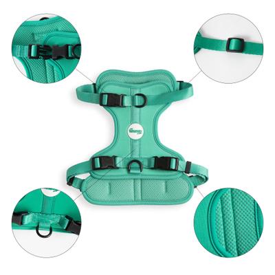 Show full view: THE LICKER STORE Arlo No Pull Dog & Cat Harness, Emerald, Medium: 18 to 28-in chest slide 5 of 11