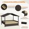 Show in main carousel: Yaheetech Elevated Dog House with Bed, Brown slide 7 of 9