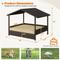 Show in main carousel: Yaheetech Elevated Dog House with Bed, Brown slide 4 of 9