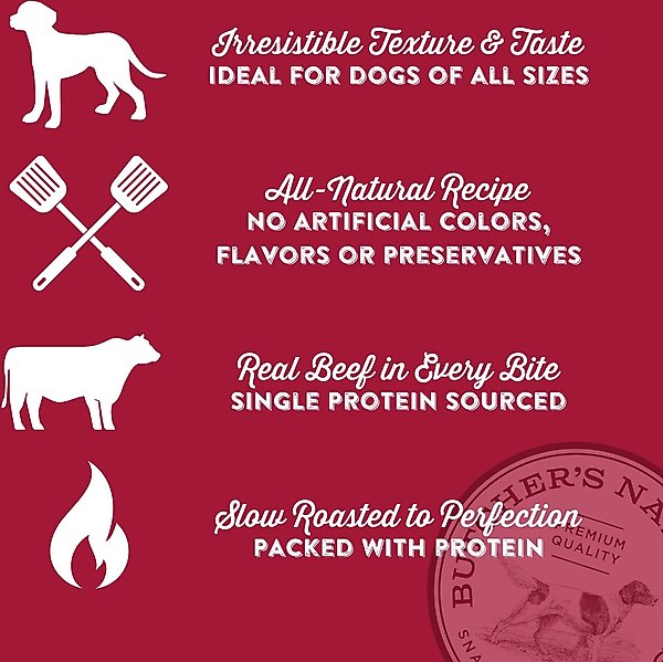 Show full view: Butcher's Naturals Slow Roasted Beef Hide Chew Dog Treats, 8-oz bag slide 7 of 9