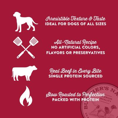 Show full view: Butcher's Naturals Slow Roasted Beef Hide Chew Dog Treats, 8-oz bag slide 7 of 9