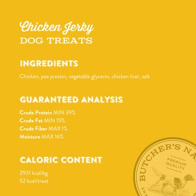Show full view: Butcher's Naturals Slow Roasted Chicken Jerky Dog Treats, 16-oz bag slide 10 of 11
