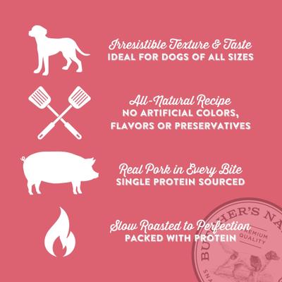 Show full view: Butcher's Naturals Slow Roasted Pork & Bacon Jerky Dog Treats, 16-oz bag slide 6 of 8