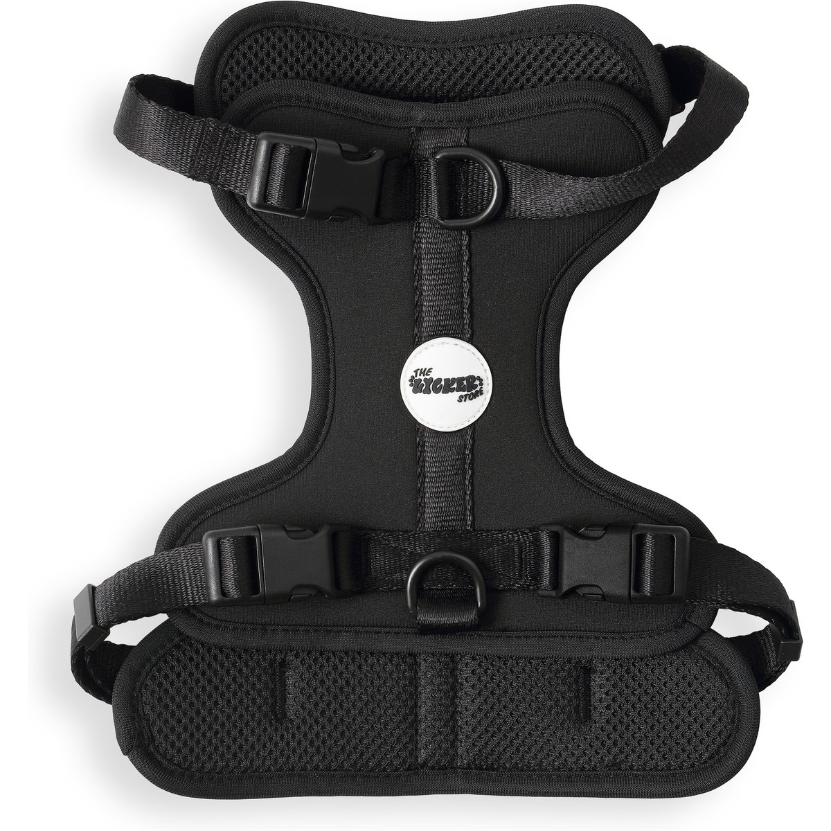 THE LICKER STORE Arlo No Pull Dog & Cat Harness, Black, Medium: 18 to 28-in chest