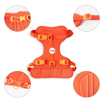 Show full view: THE LICKER STORE Arlo No Pull Dog & Cat Harness, Dark Orange, Medium: 18 to 28-in chest slide 6 of 12
