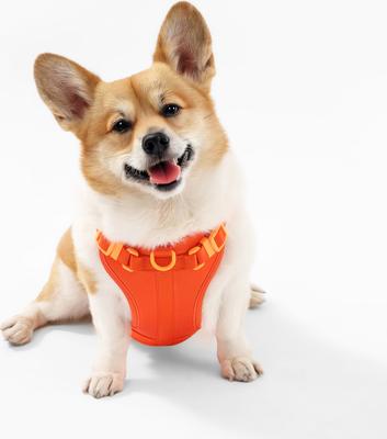 Show full view: THE LICKER STORE Arlo No Pull Dog & Cat Harness, Dark Orange, Medium: 18 to 28-in chest slide 7 of 12