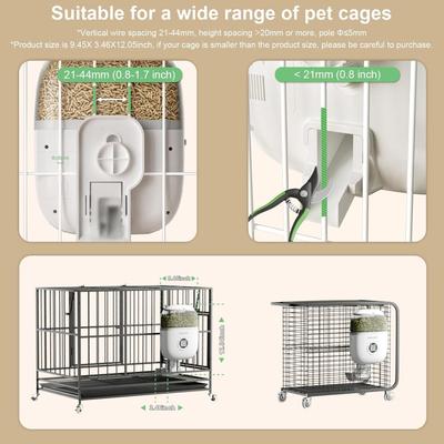 Show full view: PATPET WiFi Hanging Automatic Cat & Small Pet Feeder, 1.8-liter slide 3 of 5