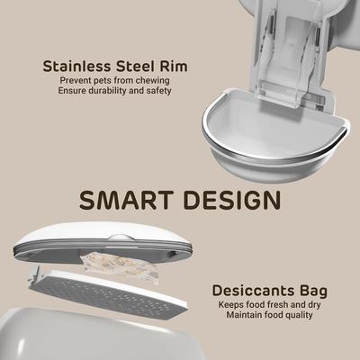 Show full view: PATPET WiFi Hanging Automatic Cat & Small Pet Feeder, 1.8-liter slide 4 of 5