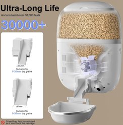 PATPET Camera & WiFi Automatic Hanging Cat & Small Pet Feeder, 1.8-liter slide 2 of 4