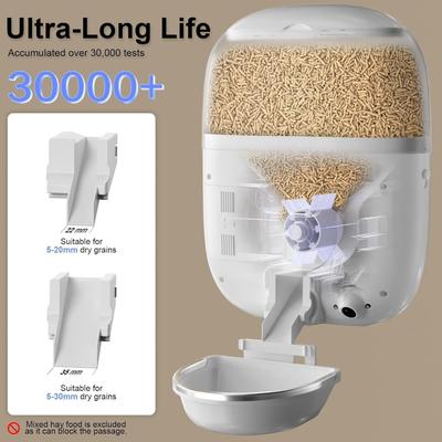 Show full view: PATPET Camera & WiFi Automatic Hanging Cat & Small Pet Feeder, 1.8-liter slide 4 of 7