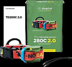 Dogtra Tom Davis Edition 280C 2.0 Additional Receiver Waterproof Remote Dog Training Collar, Green/Beige slide 2 of 4