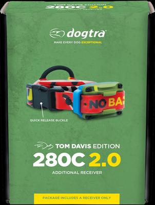 Show full view: Dogtra Tom Davis Edition 280C 2.0 Additional Receiver Waterproof Remote Dog Training Collar, Green/Beige slide 5 of 5