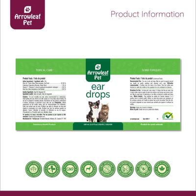 Show full view: Arrowleaf Pet by NaturPet Inc. Dog & Cat Ear Drops, 100-ml bottle slide 6 of 6