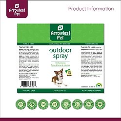 Arrowleaf Pet by NaturPet Inc. Outdoor Pest Protection & Coat Freshening Dog Spray, 240-ml bottle slide 2 of 6