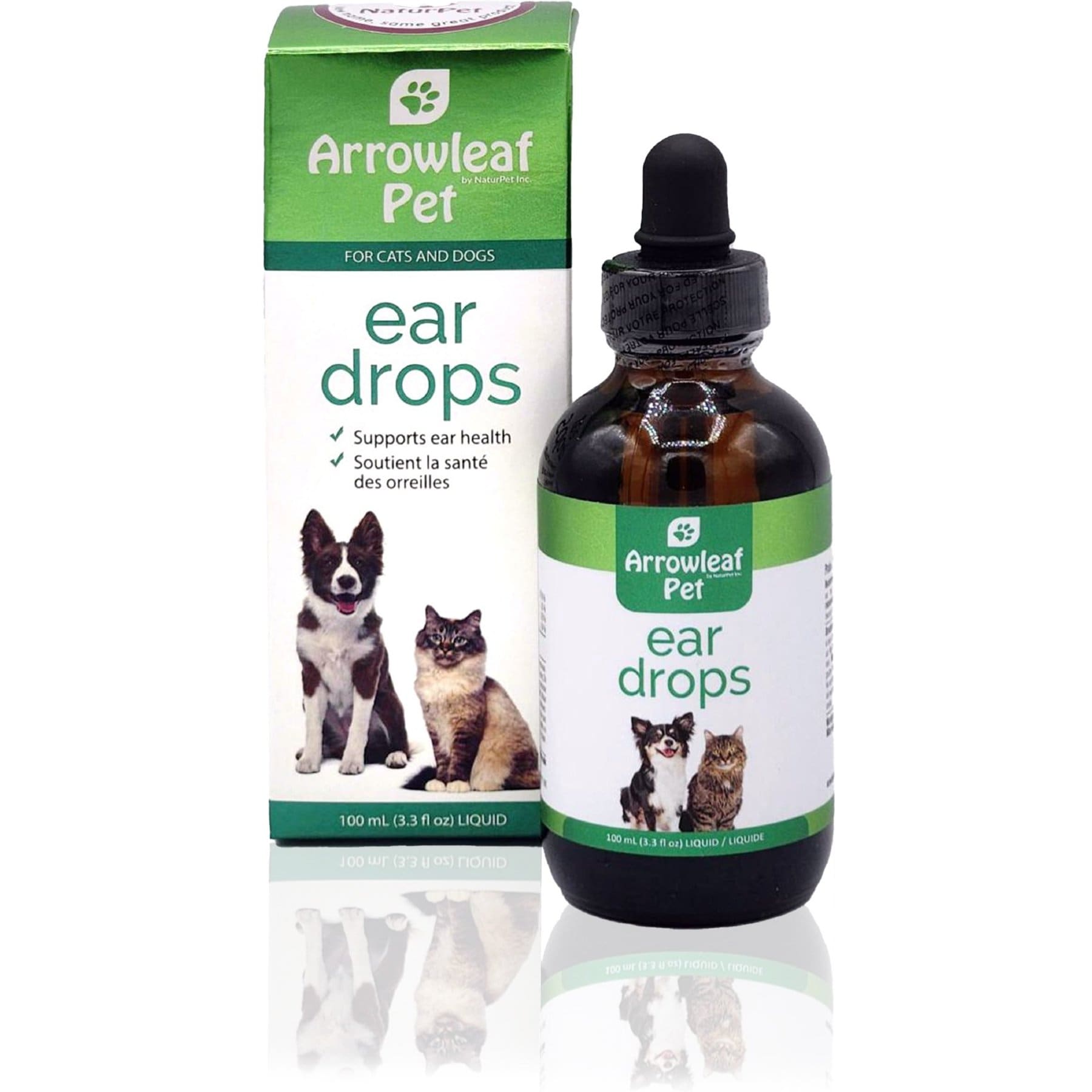 Arrowleaf Pet Dog & Cat Ear Drops, 100-ml bottle