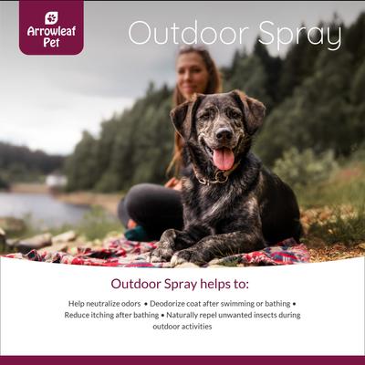 Show full view: Arrowleaf Pet by NaturPet Inc. Outdoor Pest Protection & Coat Freshening Dog Spray, 240-ml bottle slide 4 of 6
