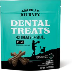 American Journey Grain-Free Extra-Small Dental Dog Treats Mint Flavor, 43 count