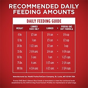 Purina ONE SmartBlend Classic Ground Beef & Brown Rice Entree Adult Canned Dog Food, 13-oz can, case of 12