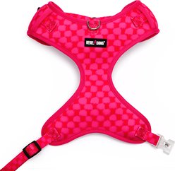Rebel Dawg The City Collection Dog Harness, Red/Pink Checkered, Small