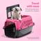 Show in main carousel: Petmate Two Door Top Load Dog & Cat Kennel, Pink, 19 inches, up to 10-lbs slide 4 of 9