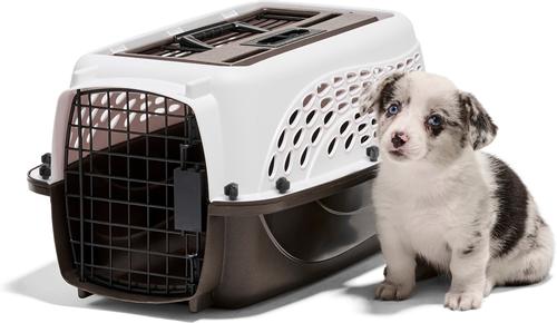 Show full view: Petmate Two Door Top Load Dog & Cat Kennel, White, 19 inches, up to 10-lbs slide 5 of 9
