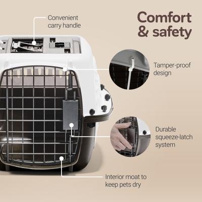 Show full view: Petmate Two Door Top Load Dog & Cat Kennel, White, 19 inches, up to 10-lbs slide 4 of 9