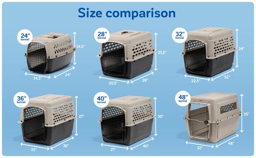 Show full view: Petmate Vari Dog & Cat Kennel, Tan, 36-in, 50-70-lbs slide 5 of 8