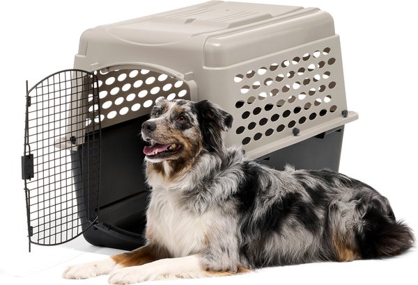 Show full view: Petmate Vari Dog & Cat Kennel, Tan, 36-in, 50-70-lbs slide 1 of 8
