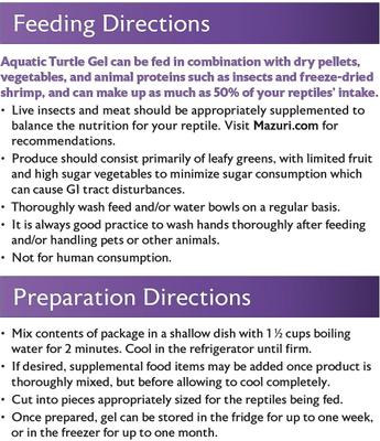 Show full view: Mazuri Aquatic Turtle Gel, 8-oz bag slide 9 of 10