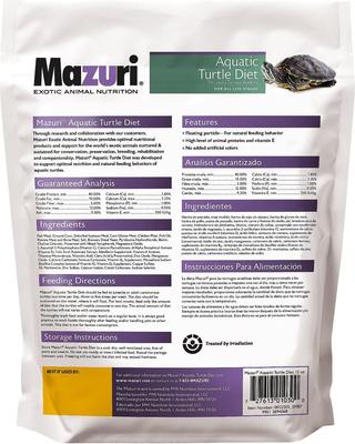 Show full view: Mazuri Aquatic Turtle Food, 12-oz bag slide 2 of 9