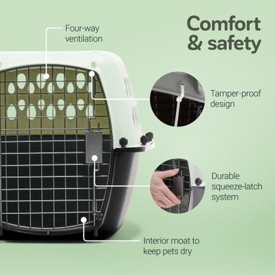 Show full view: Aspen Pet Fashion Dog & Cat Kennel, Pale Blue, 24-in slide 4 of 8