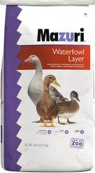 Mazuri Waterfowl Layer Floating Duck & Geese Feed, 50-lb bag