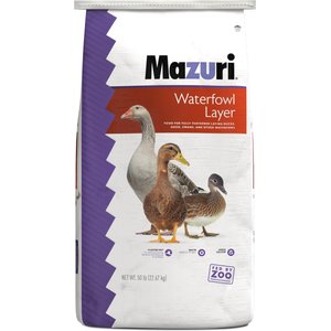 Mazuri Waterfowl Layer Floating Duck & Geese Feed, 50-lb bag