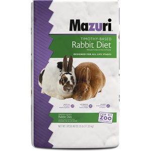 Mazuri Timothy Based Rabbit Food, 25-lb bag