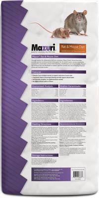 Show full view: Mazuri Mouse & Rat Food, 25-lb bag slide 2 of 11