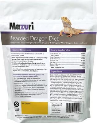 Show full view: Mazuri Bearded Dragon Food, 8-oz bag slide 2 of 9